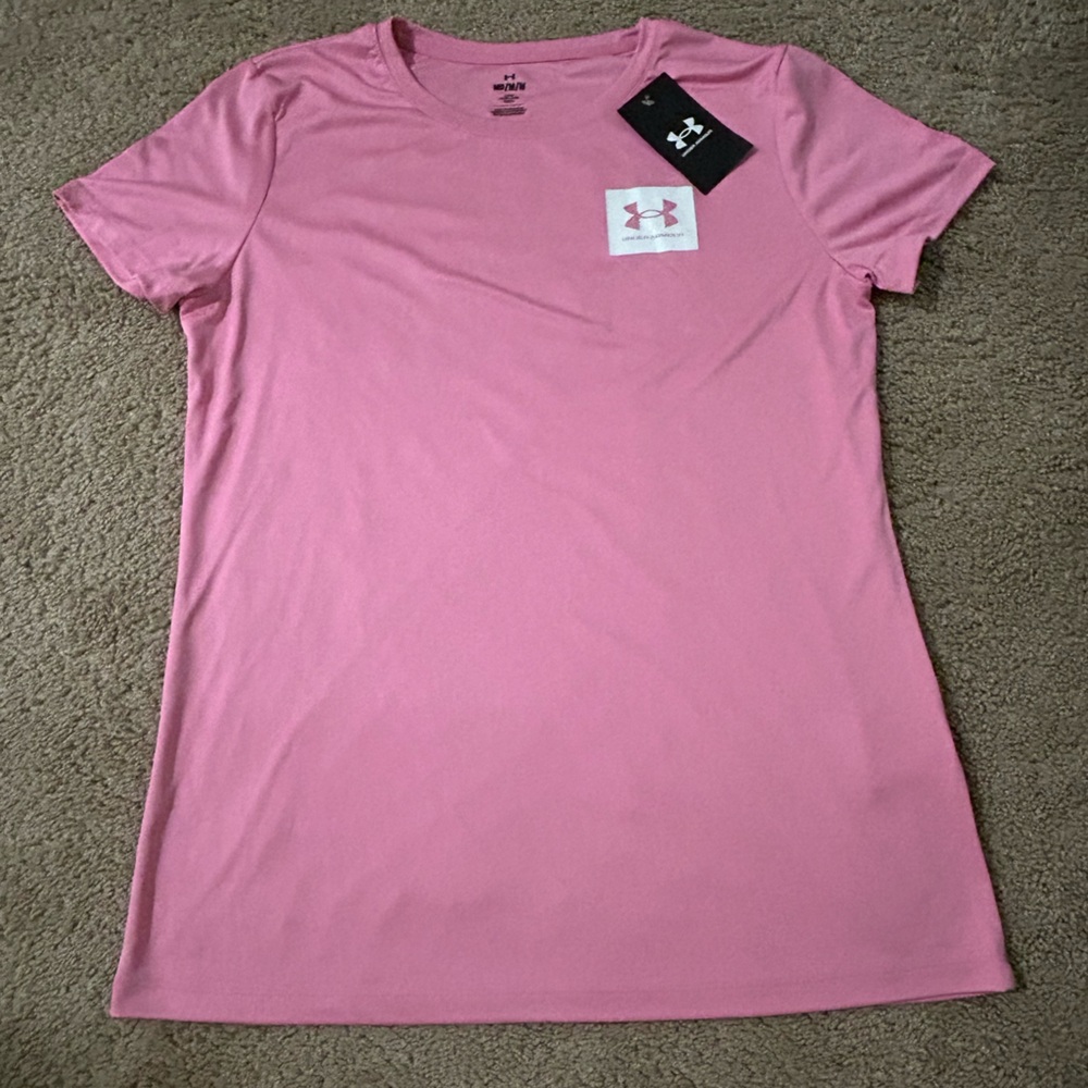 Under Armour Women's Short Sleeve Pink Tee